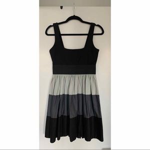 Black and grey striped dress